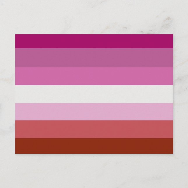 Lesbian Pride Flag Postcard (Front)