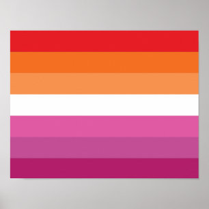 Lesbian Pride Flag Poster