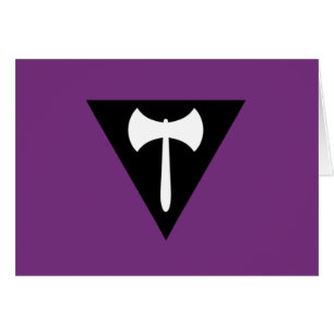 Lesbian Pride Flag Purple Axe