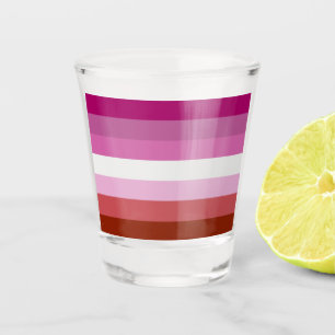 Lesbian Pride Flag Shot Glass