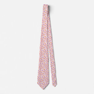 Lesbian Pride Flag Stars Pink Red Orange Tie
