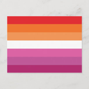 Lesbian Pride Flag (Sunset) Postcard
