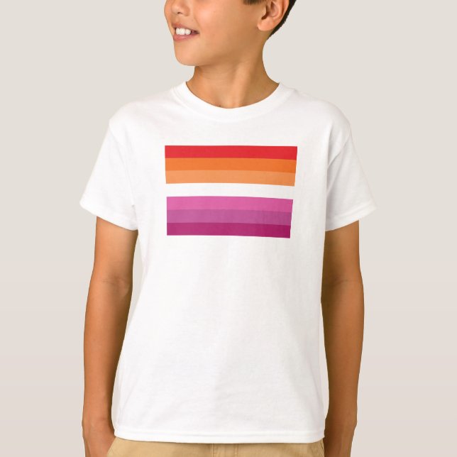 Lesbian Pride Flag T-Shirt (Front)