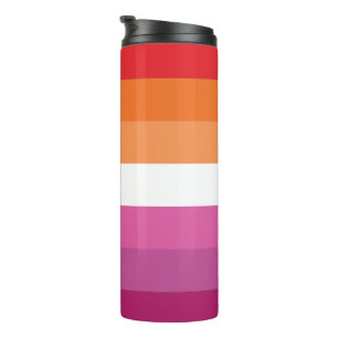 Lesbian Pride Flag Thermal Tumbler