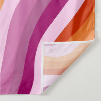 Lesbian Pride Handmade Colourful Pink Stripe