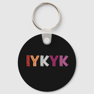 Lesbian Pride IYKYK Key Ring
