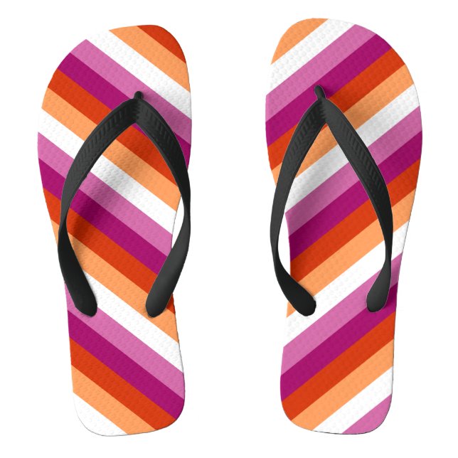 Lesbian Pride Jandals (Footbed)
