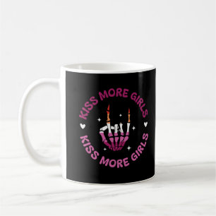 Lesbian Pride Kiss More Girls Coffee Mug