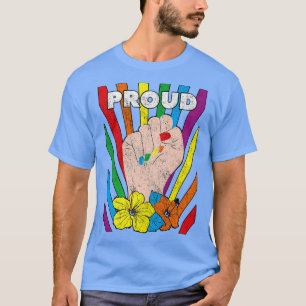 Lesbian Pride Lgbt Proud Fist Gay Biseual Women354 T-Shirt