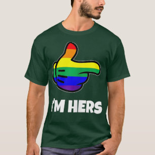 Lesbian PRIDE Matching Im Hers LGB T-Shirt