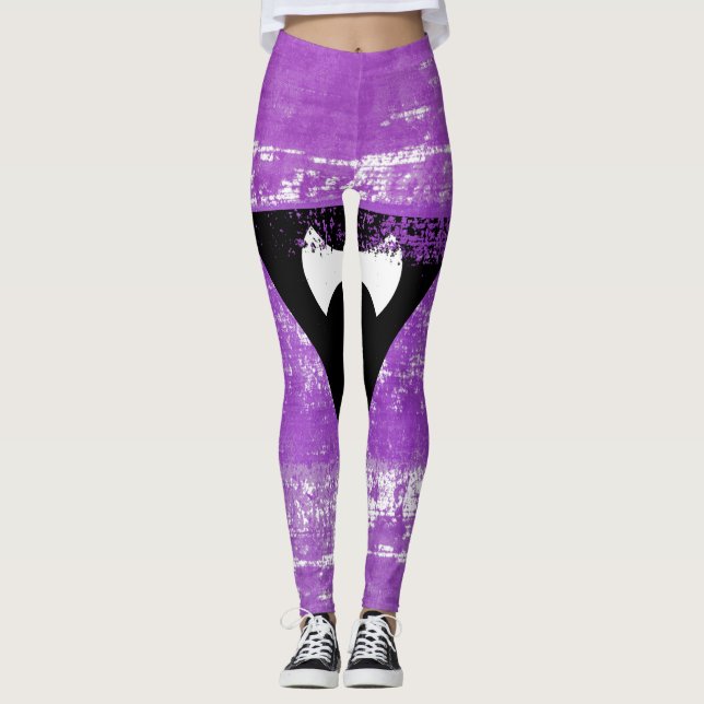 Lesbian Pride Paint (Labrys) Leggings (Front)