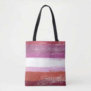 Lesbian Pride Paint Tote Bag