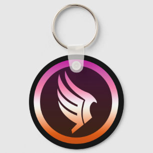 Lesbian Pride Paragon Mass Effect Icon Key Ring