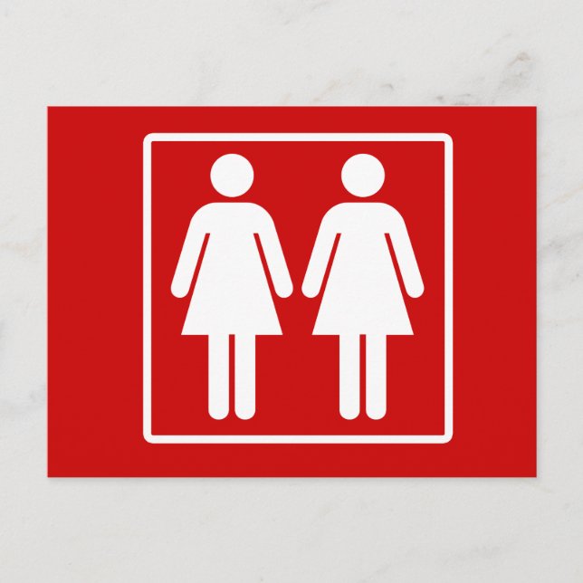 Lesbian Pride Postcard (Front)
