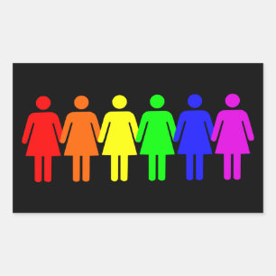 Lesbian Pride Rectangular Sticker