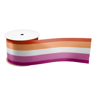 Lesbian Pride Satin Ribbon
