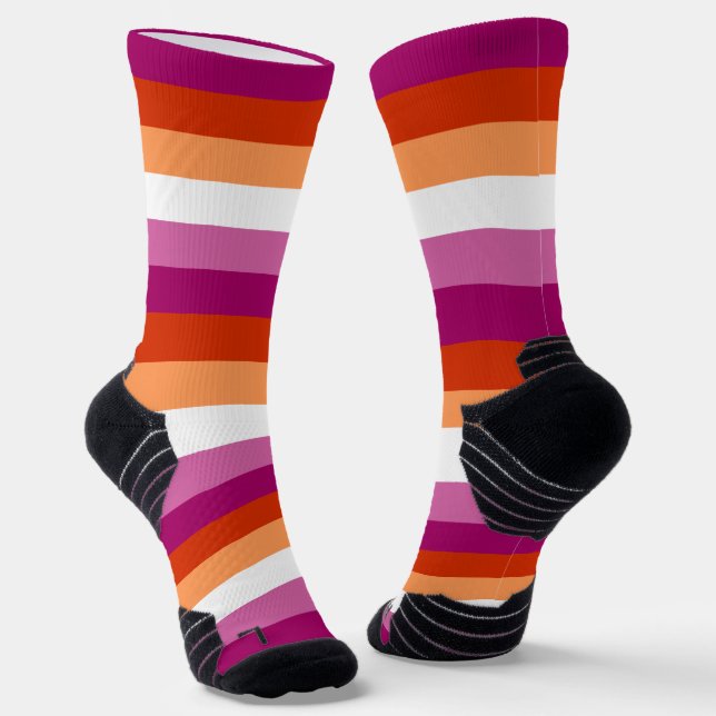 Lesbian Pride Socks (Angled)