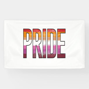 Lesbian Pride Word Banner