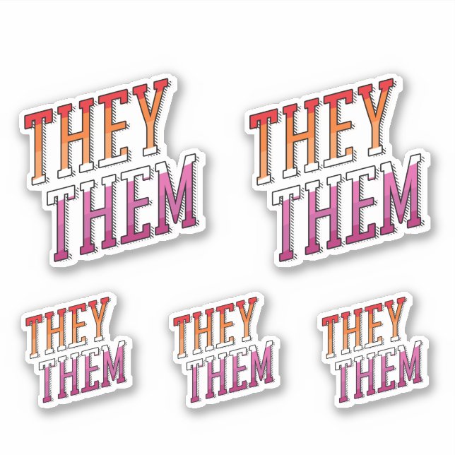 Lesbian Pronouns They Them (Front)