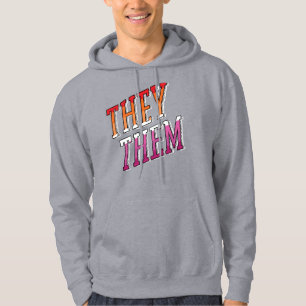 Lesbian Pronouns They Them Hoodie