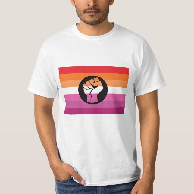 Lesbian Protest Flag T-Shirt (Front)