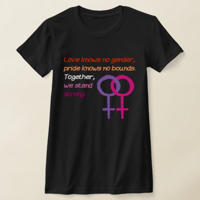 Lesbian Quote  T-Shirt (Laydown)