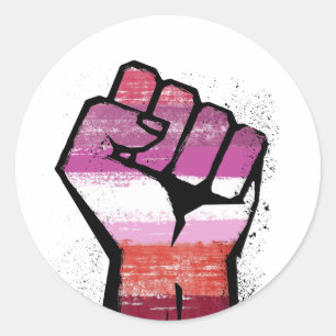Lesbian Resistance Classic Round Sticker