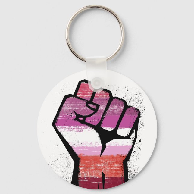Lesbian Resistance Key Ring (Front)