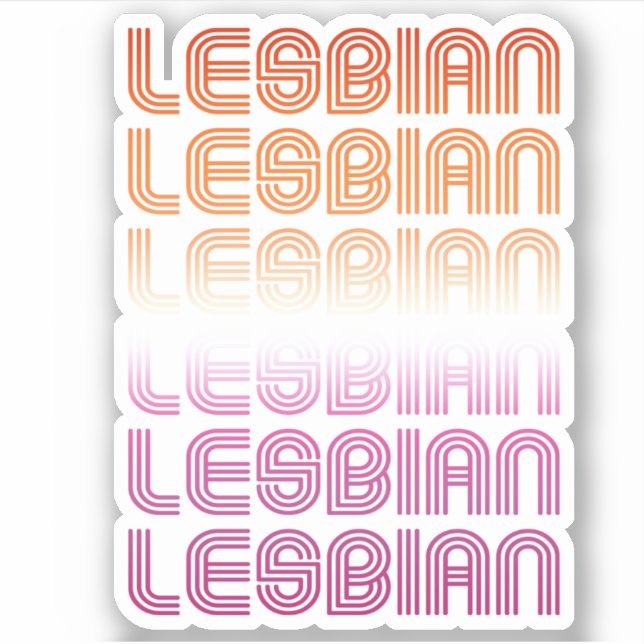 Lesbian Retro Pattern Design (Front)