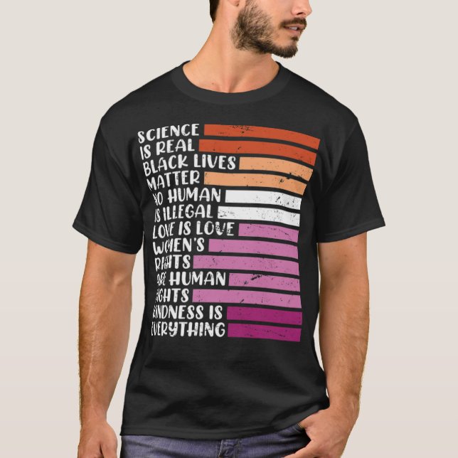 Lesbian saying Lesbian Pride LGBT Pride  T-Shirt (Front)