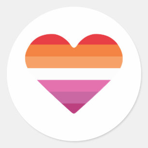 Lesbian Sunset Sunset Classic Round Sticker
