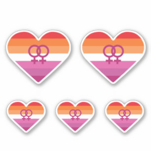 Lesbian Sunset WLW Heart