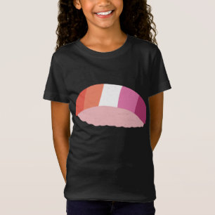 Lesbian Sushi LGBTQ Gay Pride Flag Japanese Kawaii T-Shirt