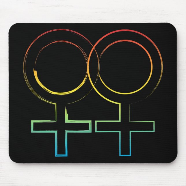 lesbian symbol mouse pad (Front)
