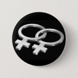 Lesbian Symbols 6 Cm Round Badge