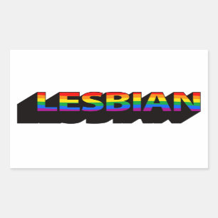 LESBIAN T-Shirt Rectangular Sticker