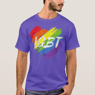 Lesbian Transgender Support Equality LGBT Rainbow T-Shirt