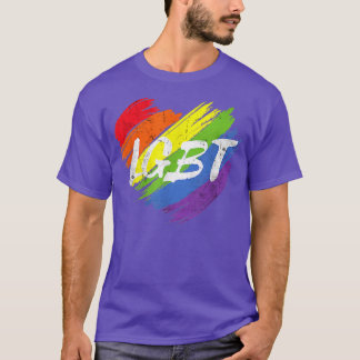 Lesbian Transgender Support Equality LGBT Rainbow  T-Shirt