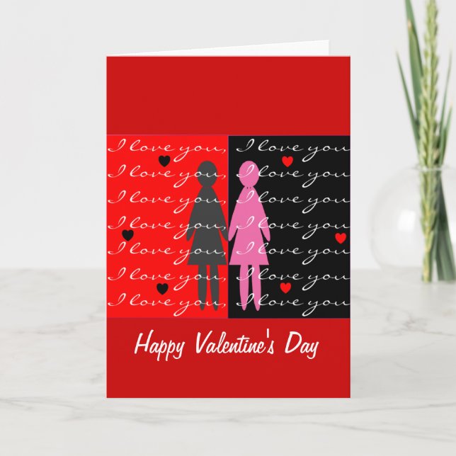 Lesbian Valentine cards and gifts (Front)
