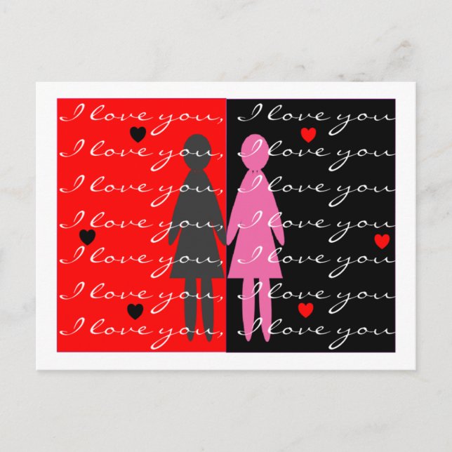 Lesbian Valentine cards and gifts (Front)