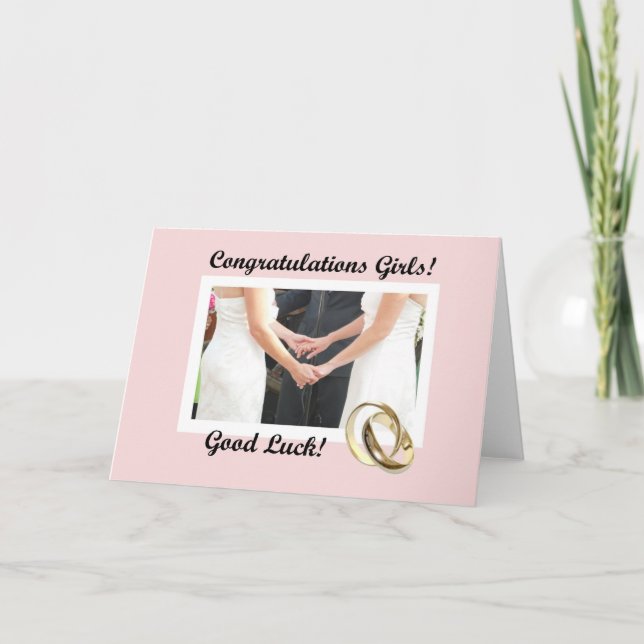 Lesbian Wedding card (Front)