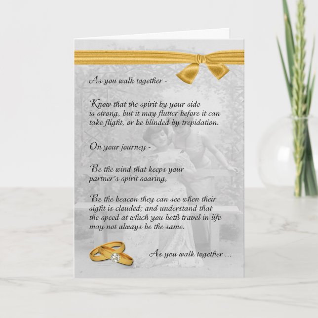 Lesbian Wedding Congratulations Card (Front)