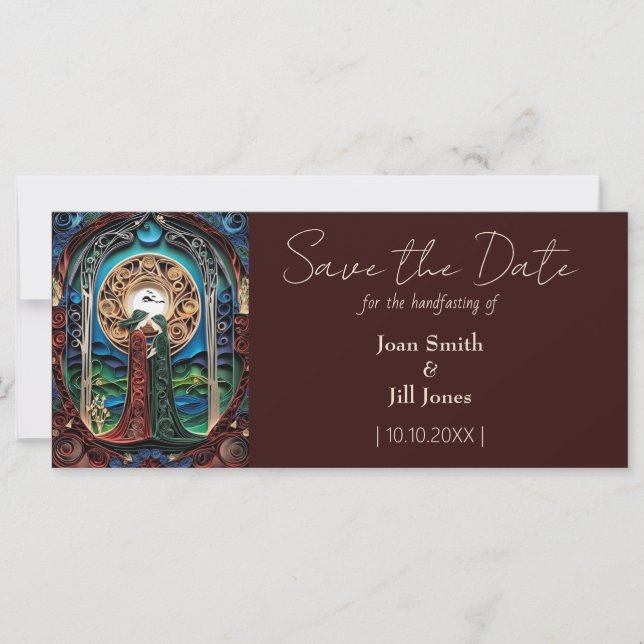 Lesbian Wedding Save the Date (Front)