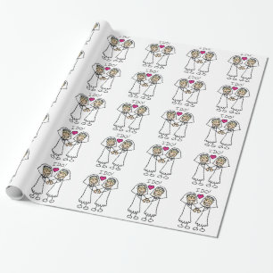 Lesbian WEdding Wrapping Paper