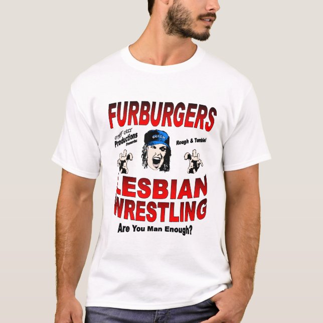 Lesbian Wrestler T-Shirt (Front)