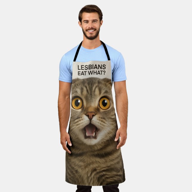 Lesbians Eat What Funny Apron (Worn)