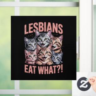 Lesbians Eat What Funny Cat Lesbian LGBTQ Pride