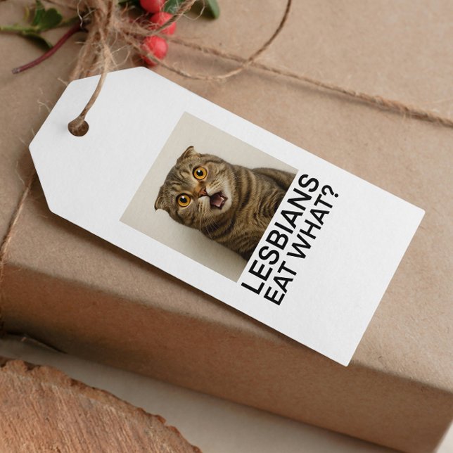 Lesbians Eat What Funny Gift Tags (Creator Uploaded)