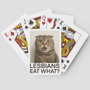 Lesbians Eat What Funny Playing Cards