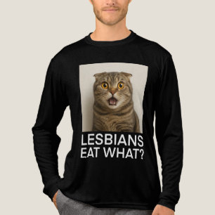 Lesbians Eat What Funny Tri-Blend Shirt